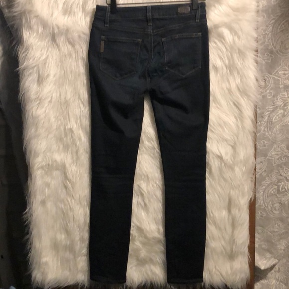 Paige Leggy Ultra Skinny in Dark Mona Wash Size 26 - Picture 3 of 8